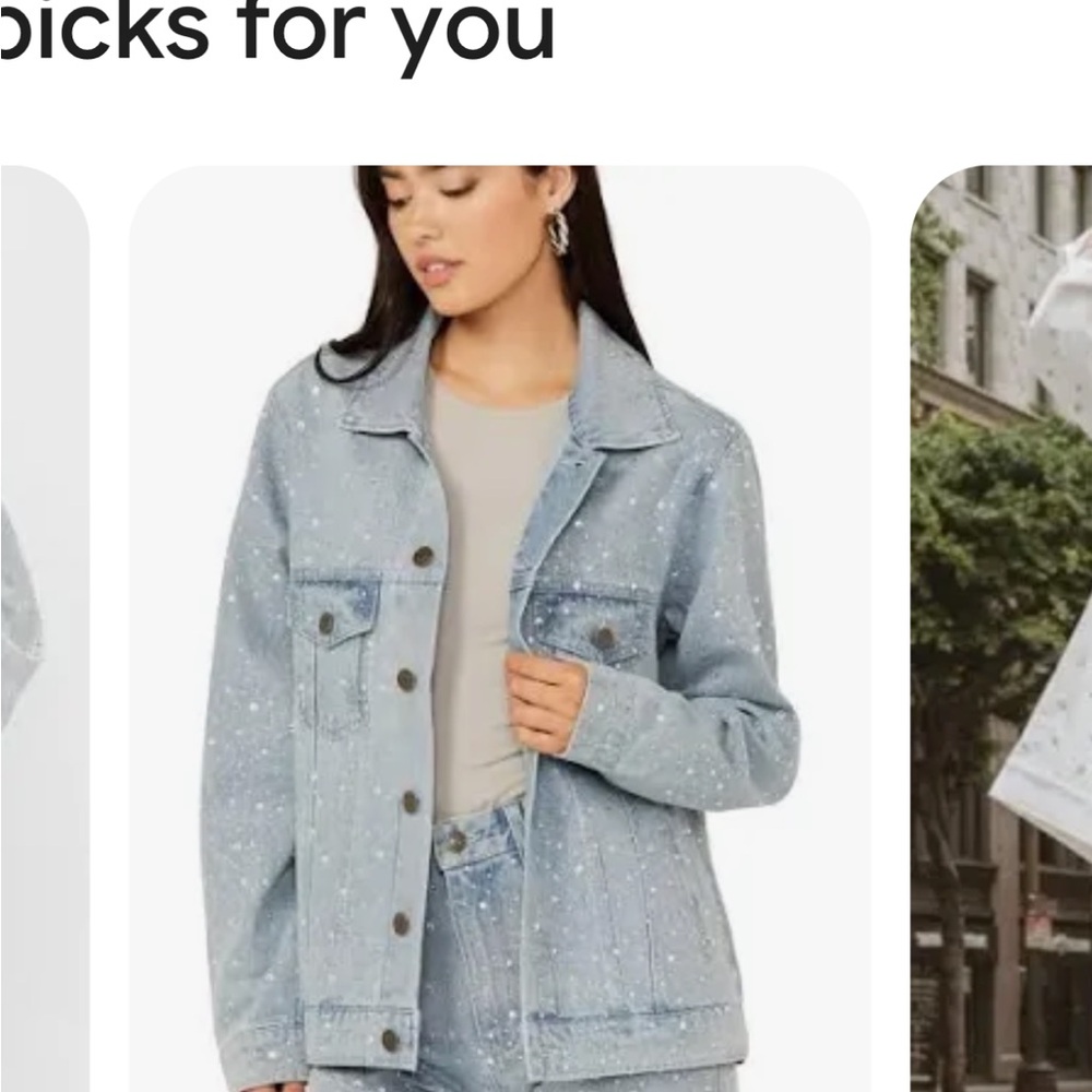 Show Me Your MuMu Speckled Denim Jacket